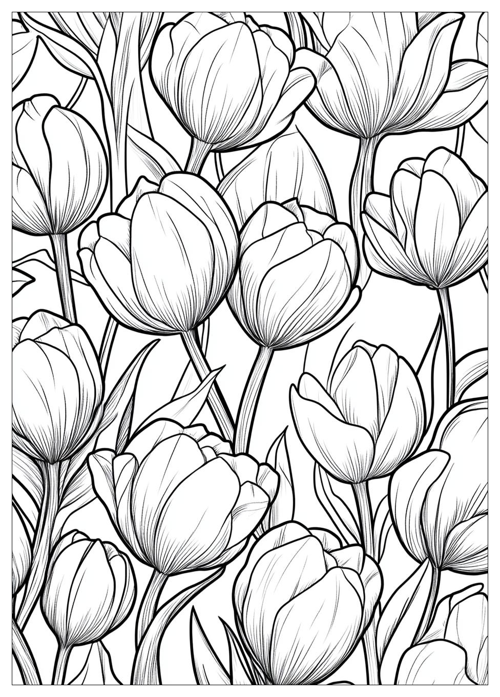 Tulpen Ausmalbilder 2