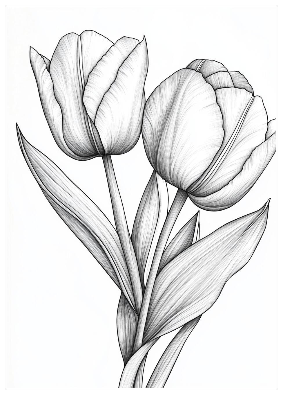 Tulpen Ausmalbilder 24