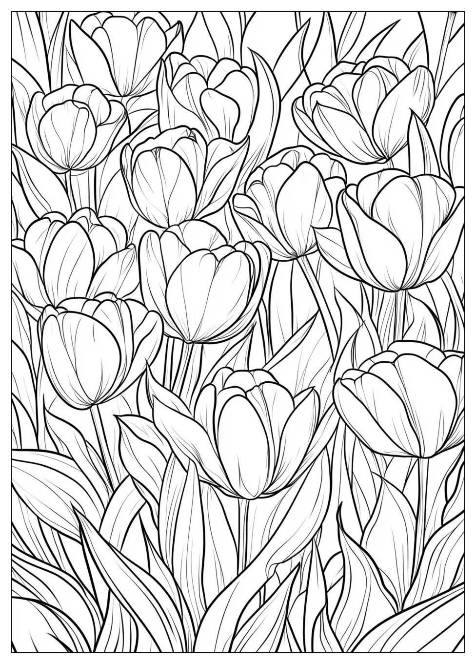 Tulpen Ausmalbilder 3