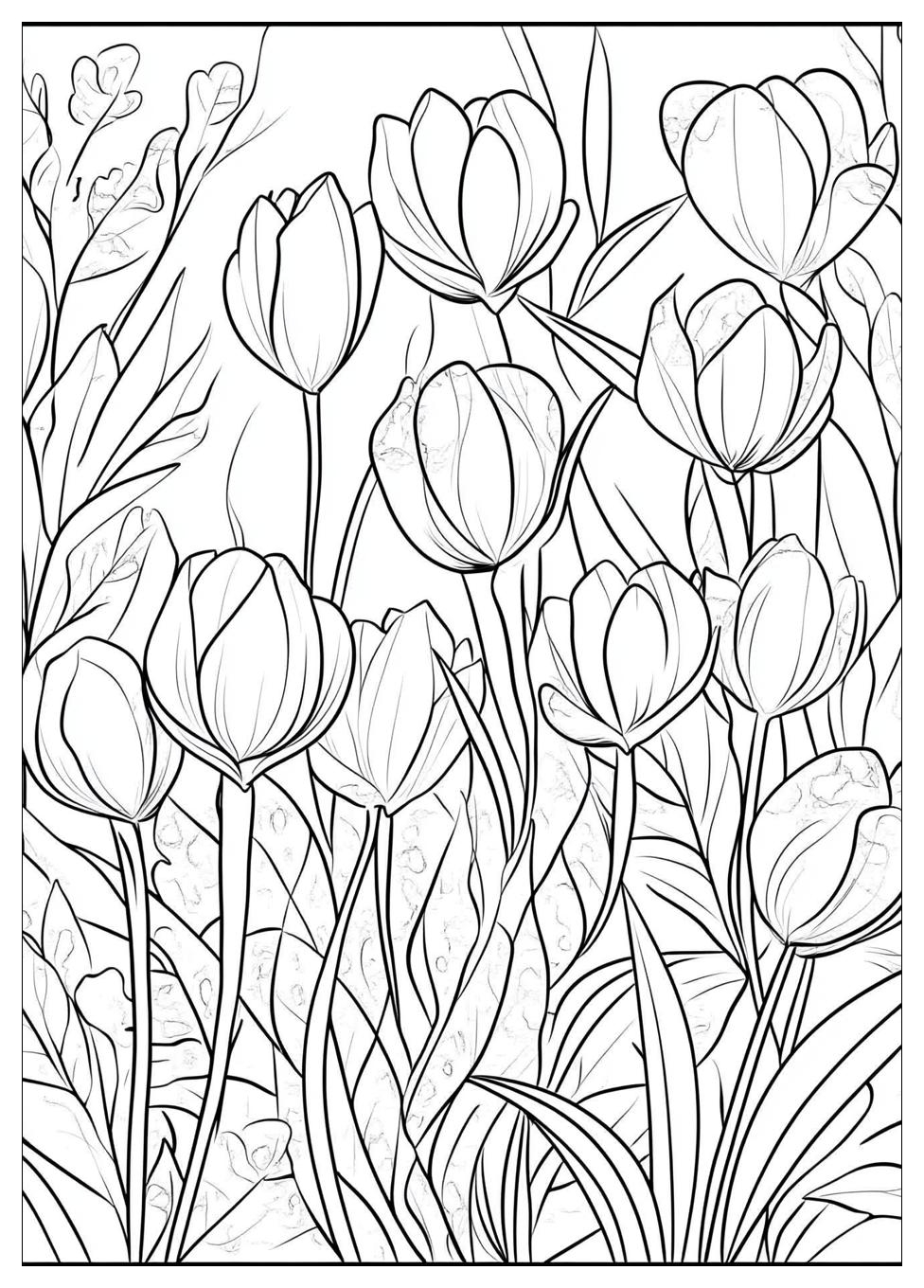 Tulpen Ausmalbilder 4