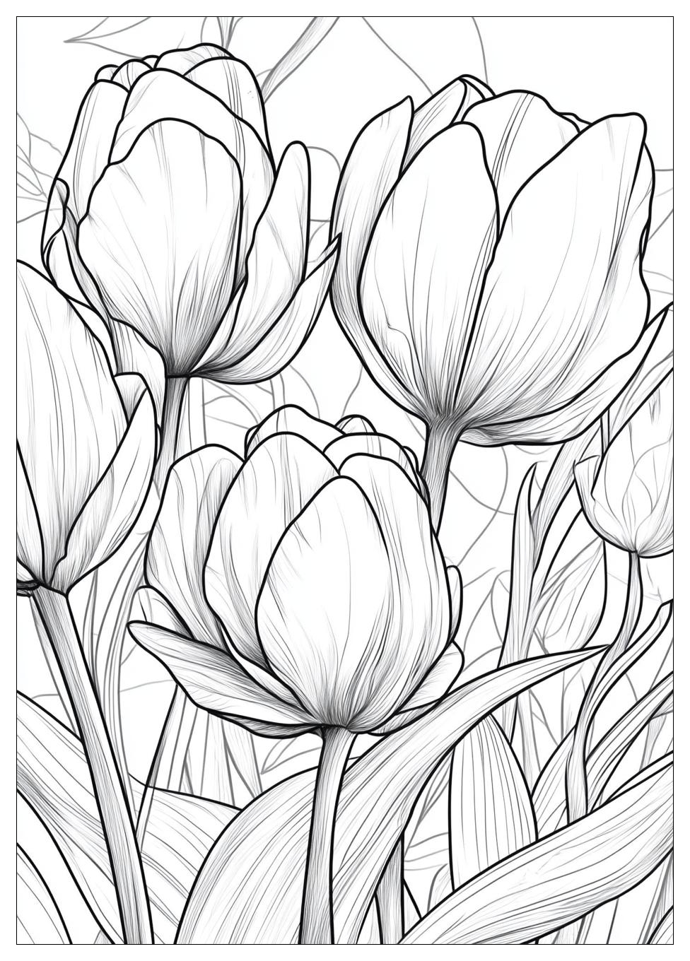 Tulpen Ausmalbilder 6