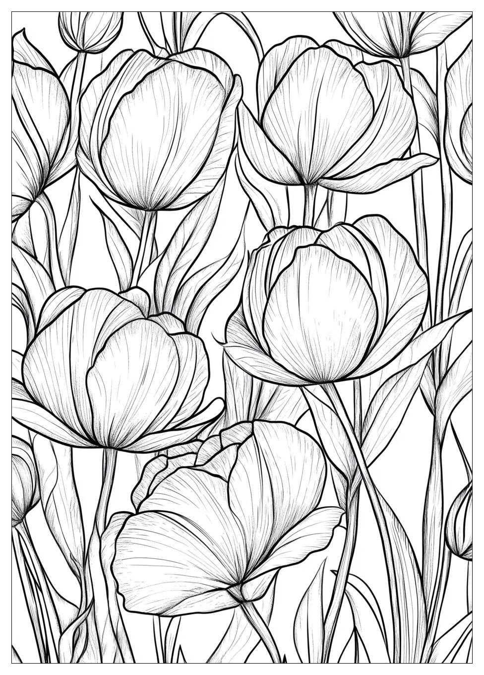 Tulpen Ausmalbilder 9