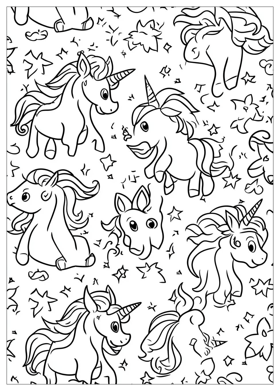 Unicorn Academy Ausmalbilder 1