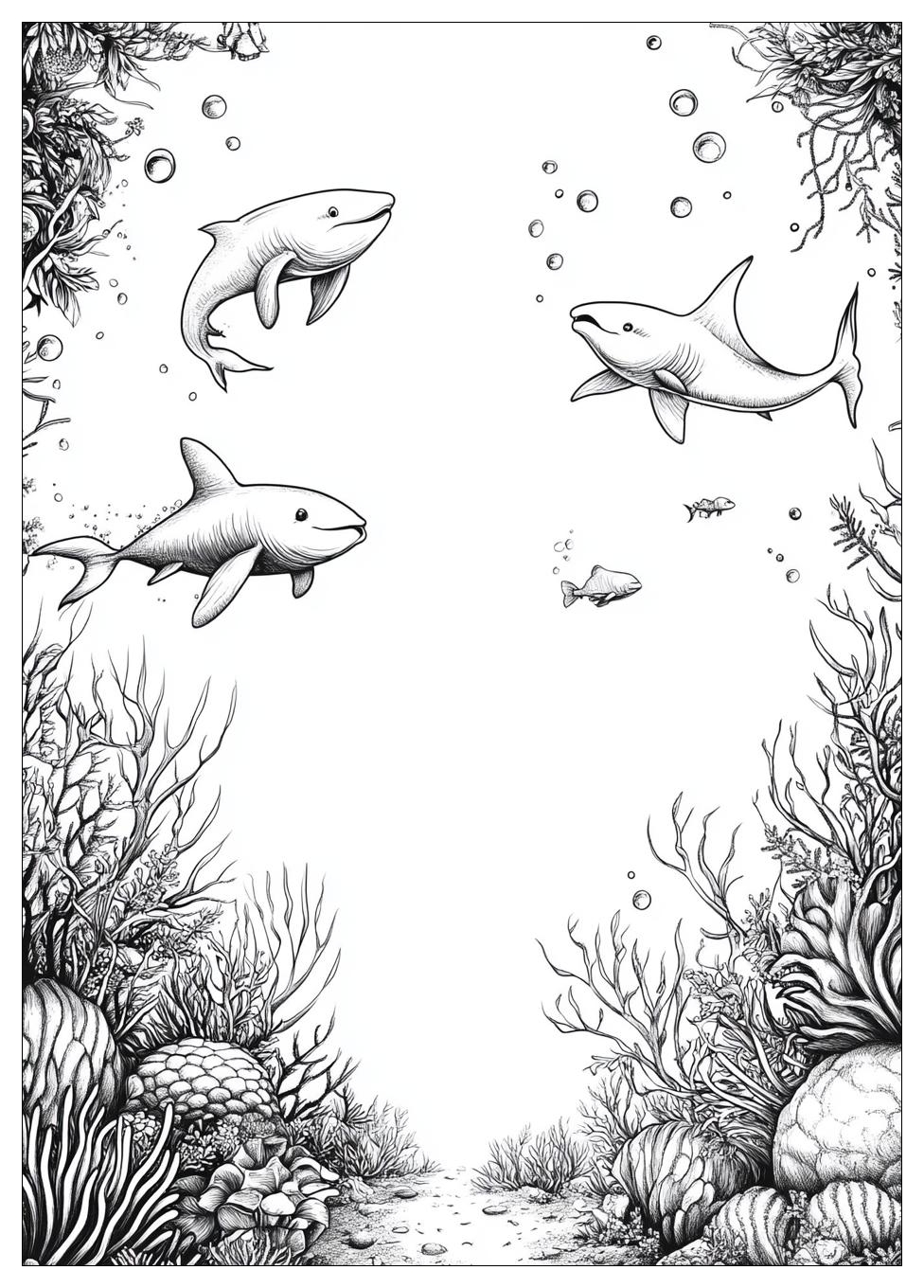 Unterwasserwelt Ausmalbilder 2