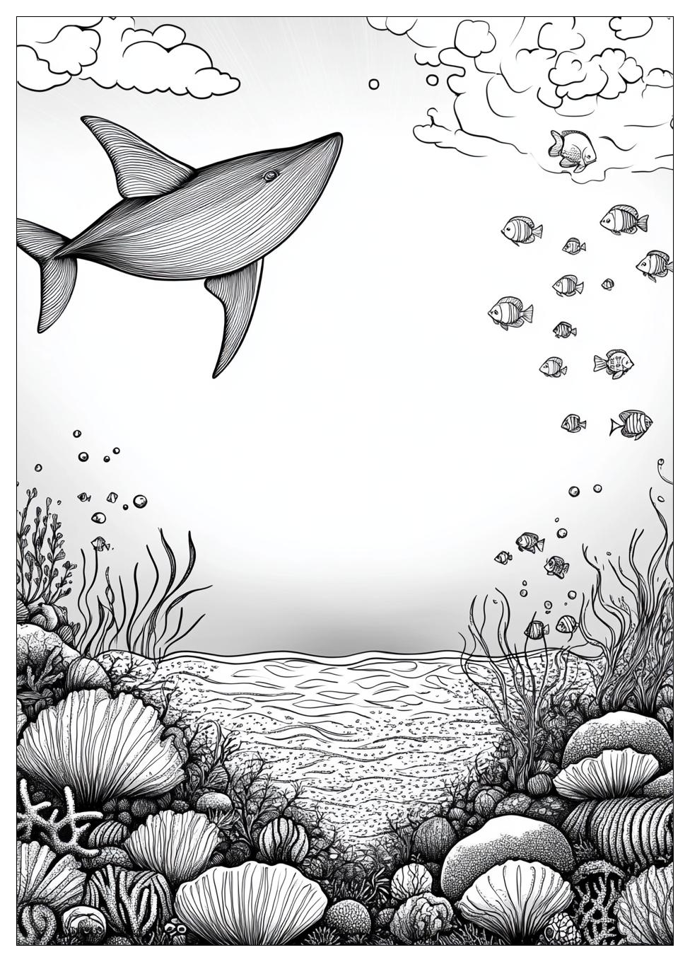 Unterwasserwelt Ausmalbilder 5