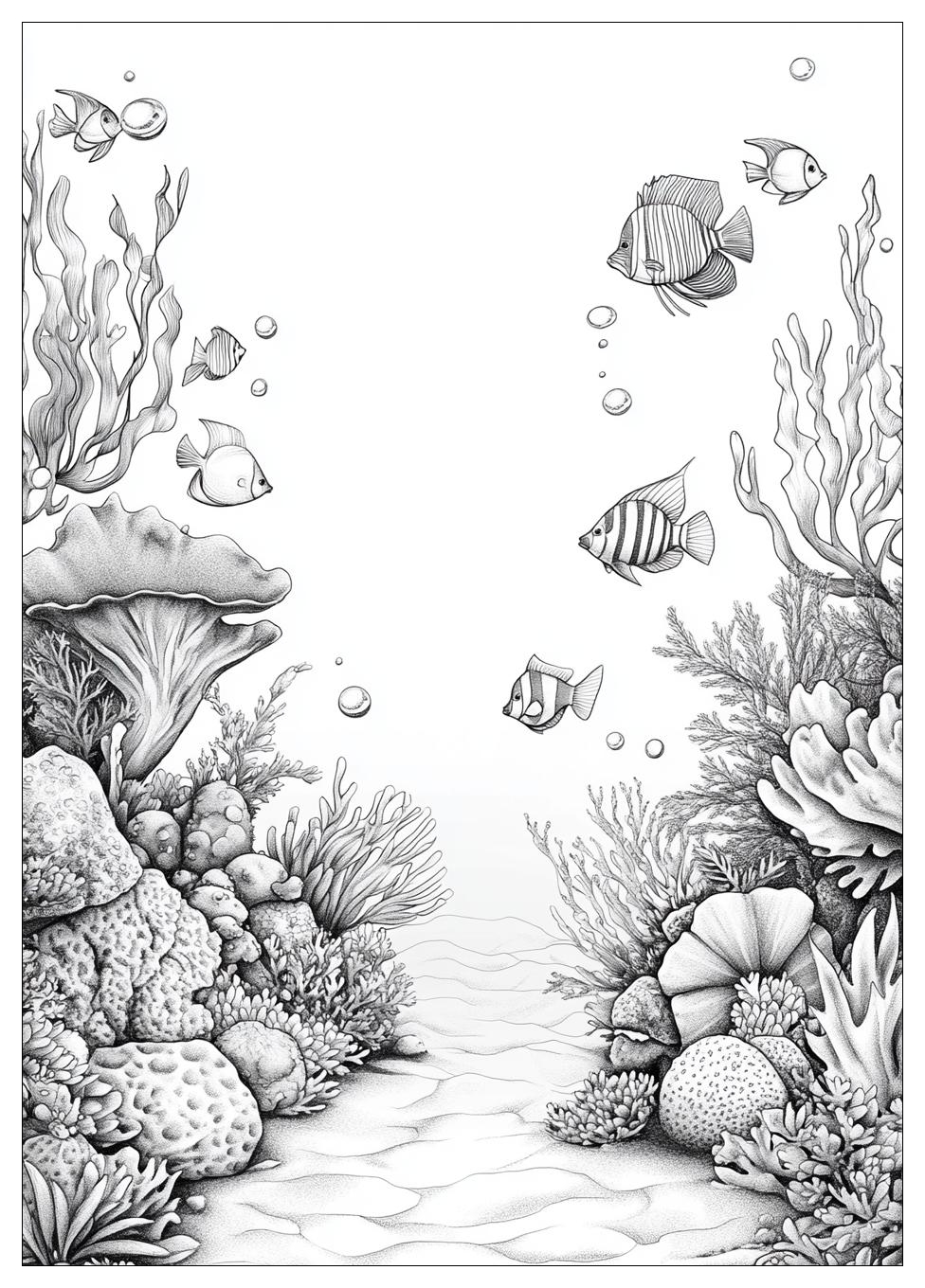 Unterwasserwelt Ausmalbilder 7