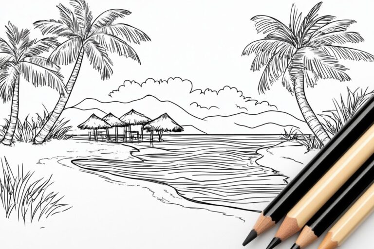 Urlaub Ausmalbilder : Malen Sie Ihren Traumurlaub