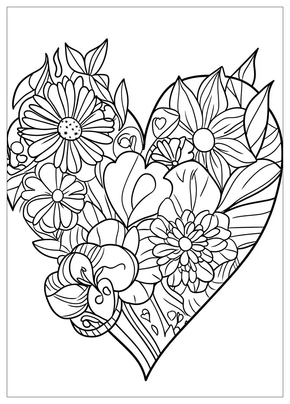 Valentinstag Ausmalbilder 1