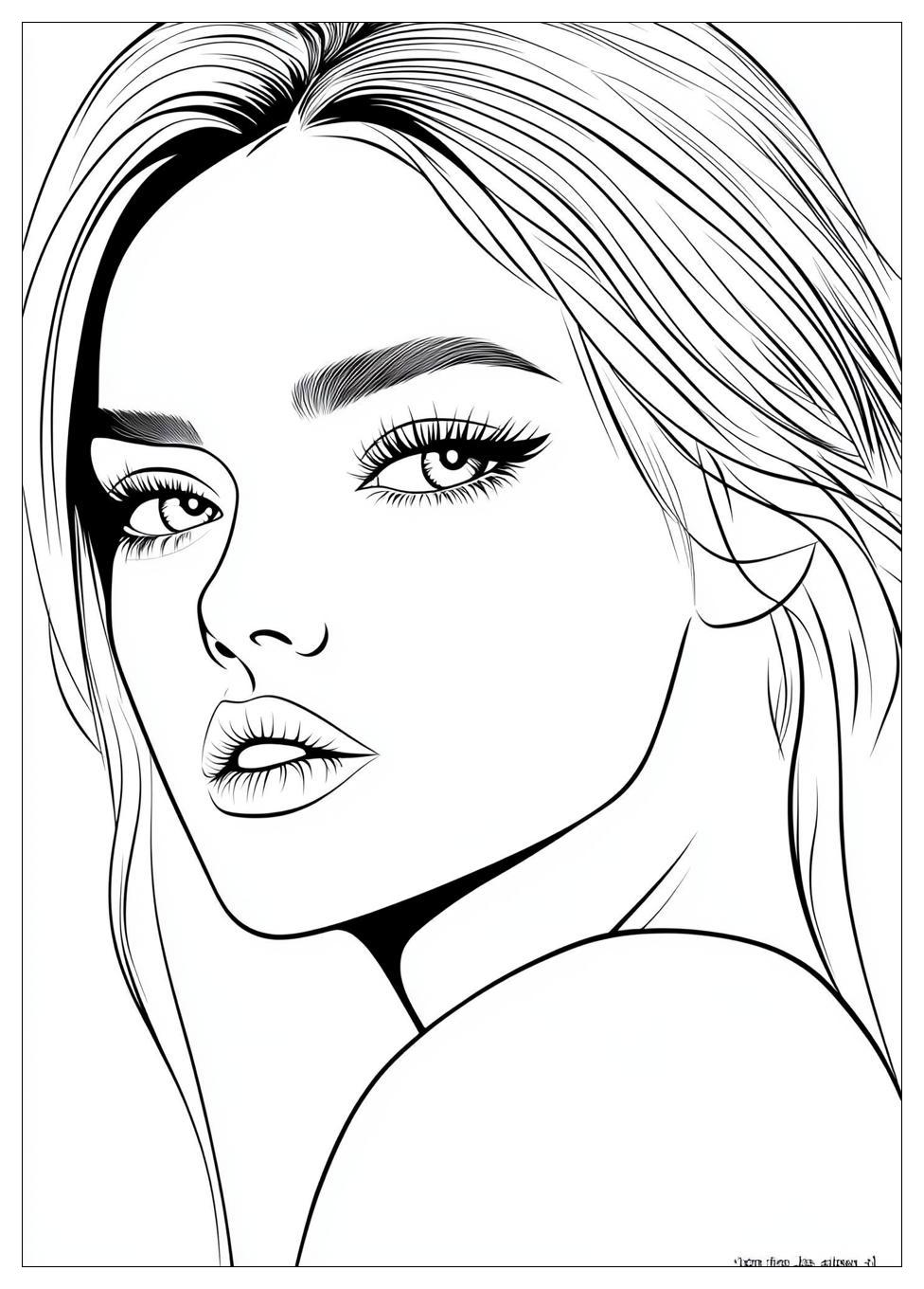 Vorlagen Topmodel Ausmalbilder 2