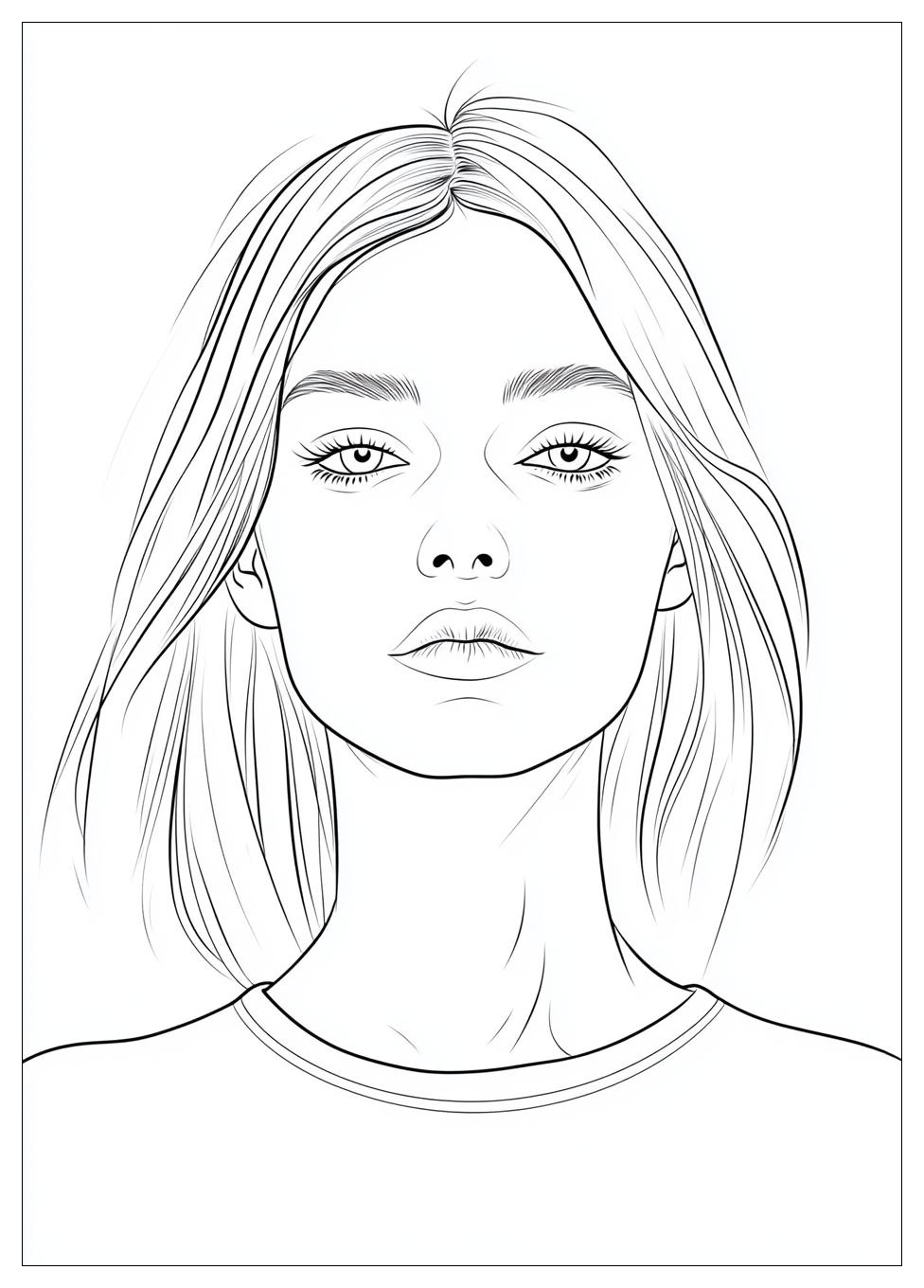 Vorlagen Topmodel Ausmalbilder 5