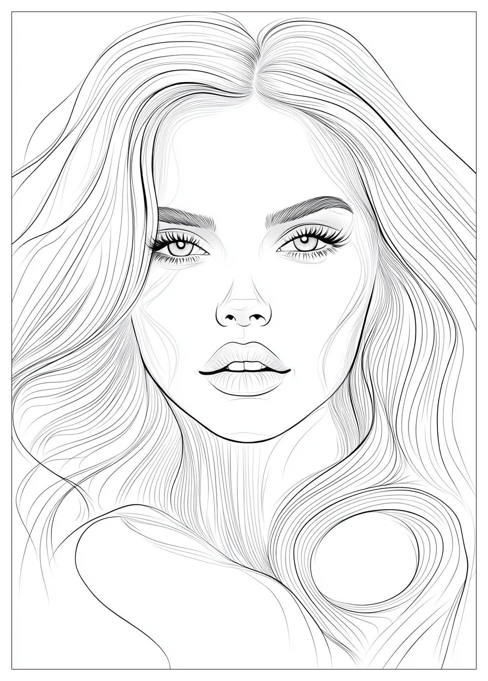 Vorlagen Topmodel Ausmalbilder 7