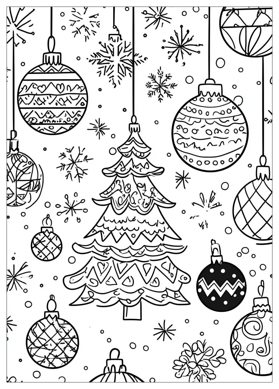 Weihnachtsbaumkugel Ausmalbilder 1