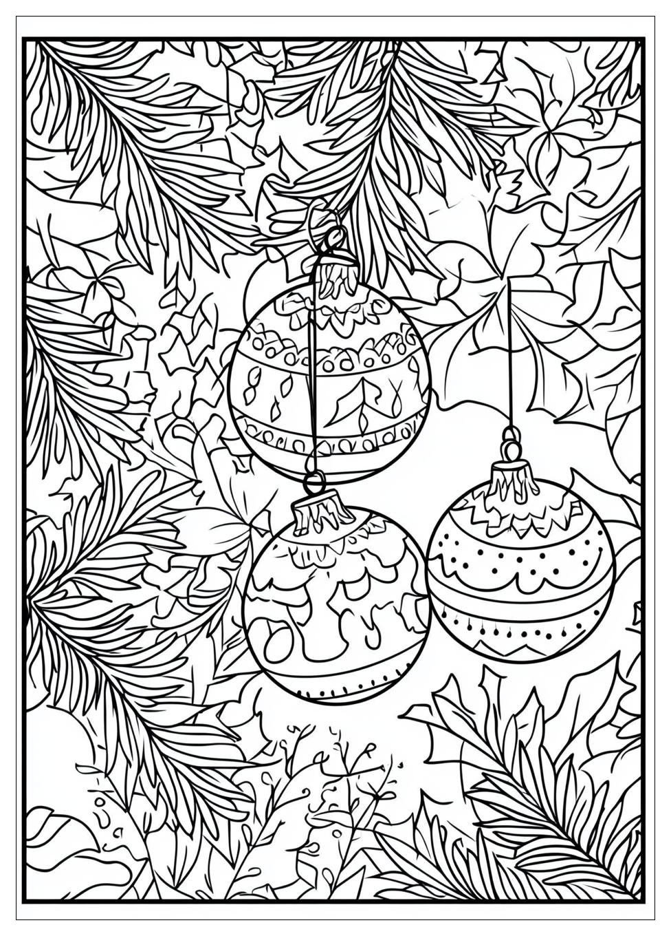Weihnachtsbaumkugel Ausmalbilder 12