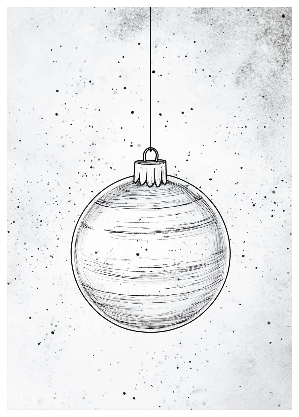 Weihnachtsbaumkugel Ausmalbilder 14