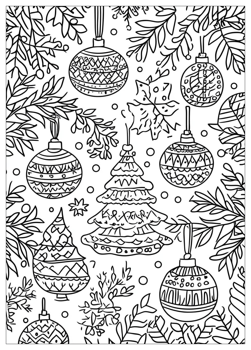 Weihnachtsbaumkugel Ausmalbilder 16
