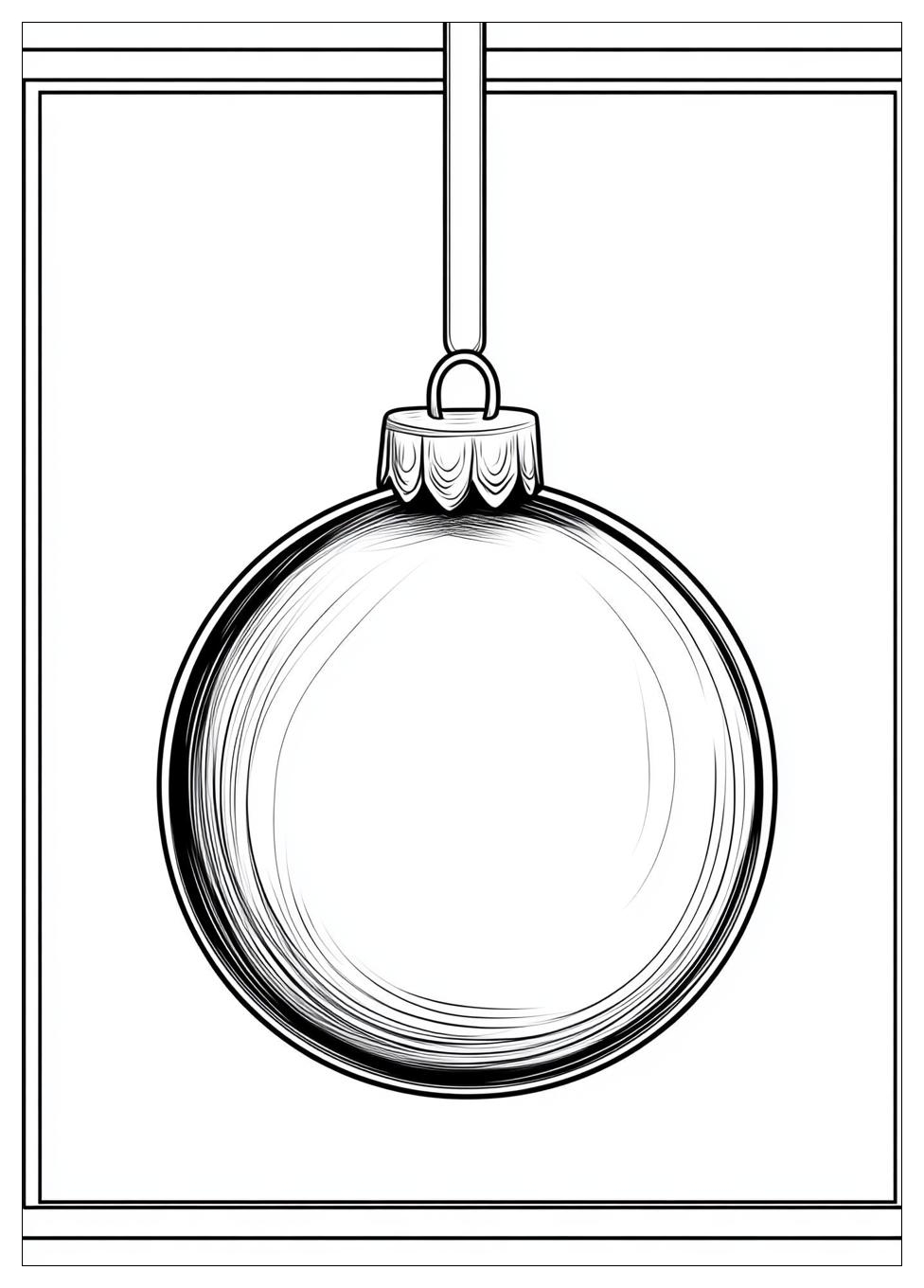Weihnachtsbaumkugel Ausmalbilder 23