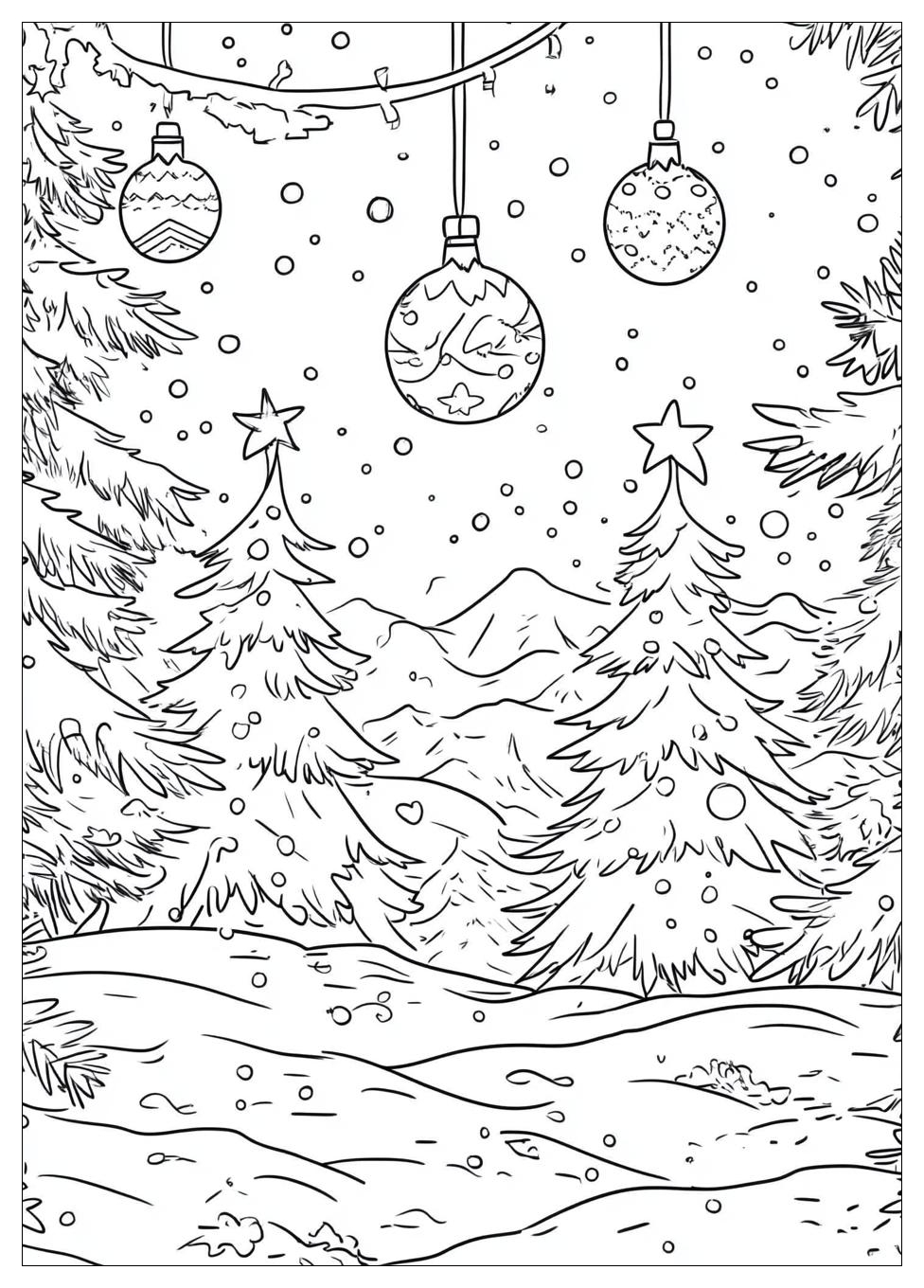 Weihnachtsbaumkugel Ausmalbilder 3