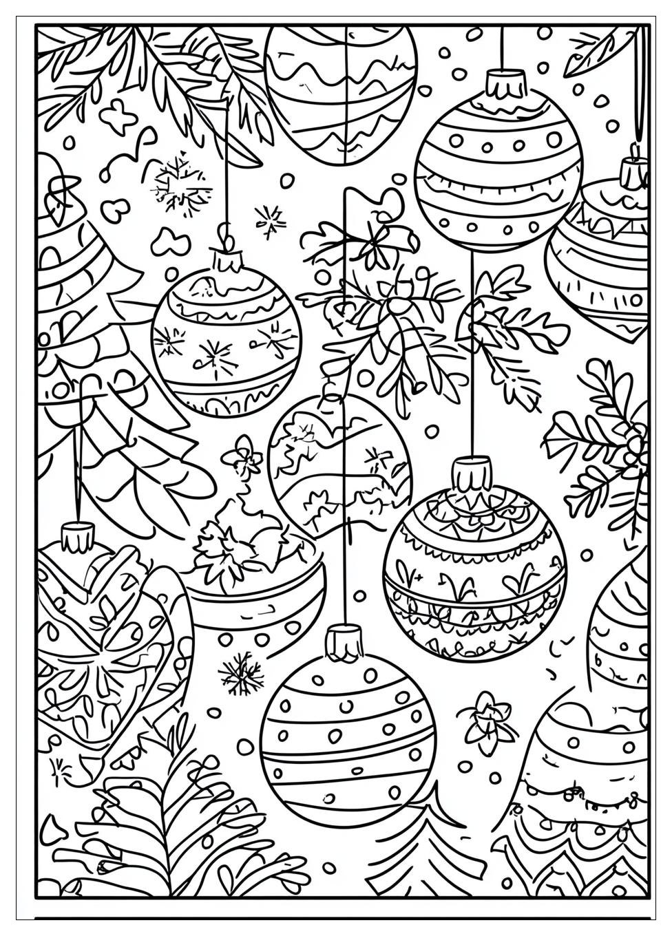Weihnachtsbaumkugel Ausmalbilder 4