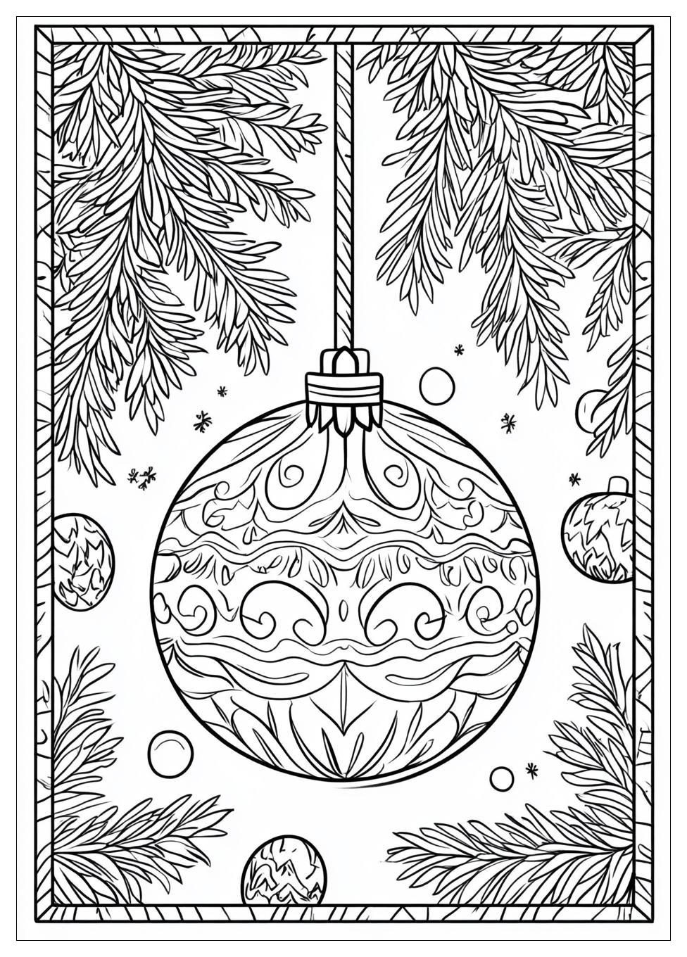 Weihnachtsbaumkugel Ausmalbilder 5