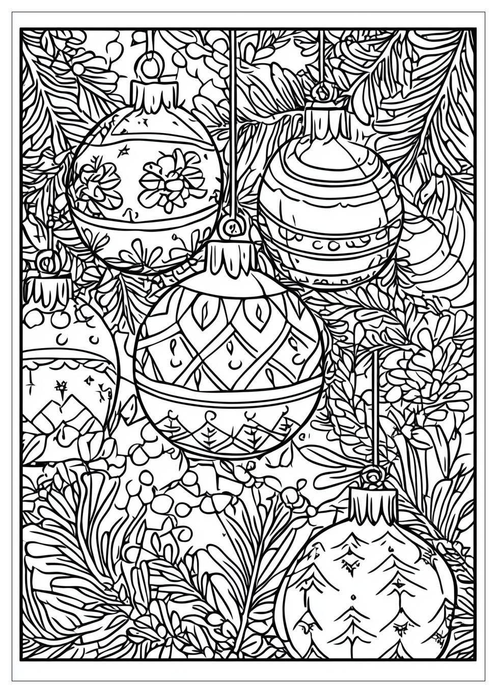 Weihnachtsbaumkugel Ausmalbilder 7