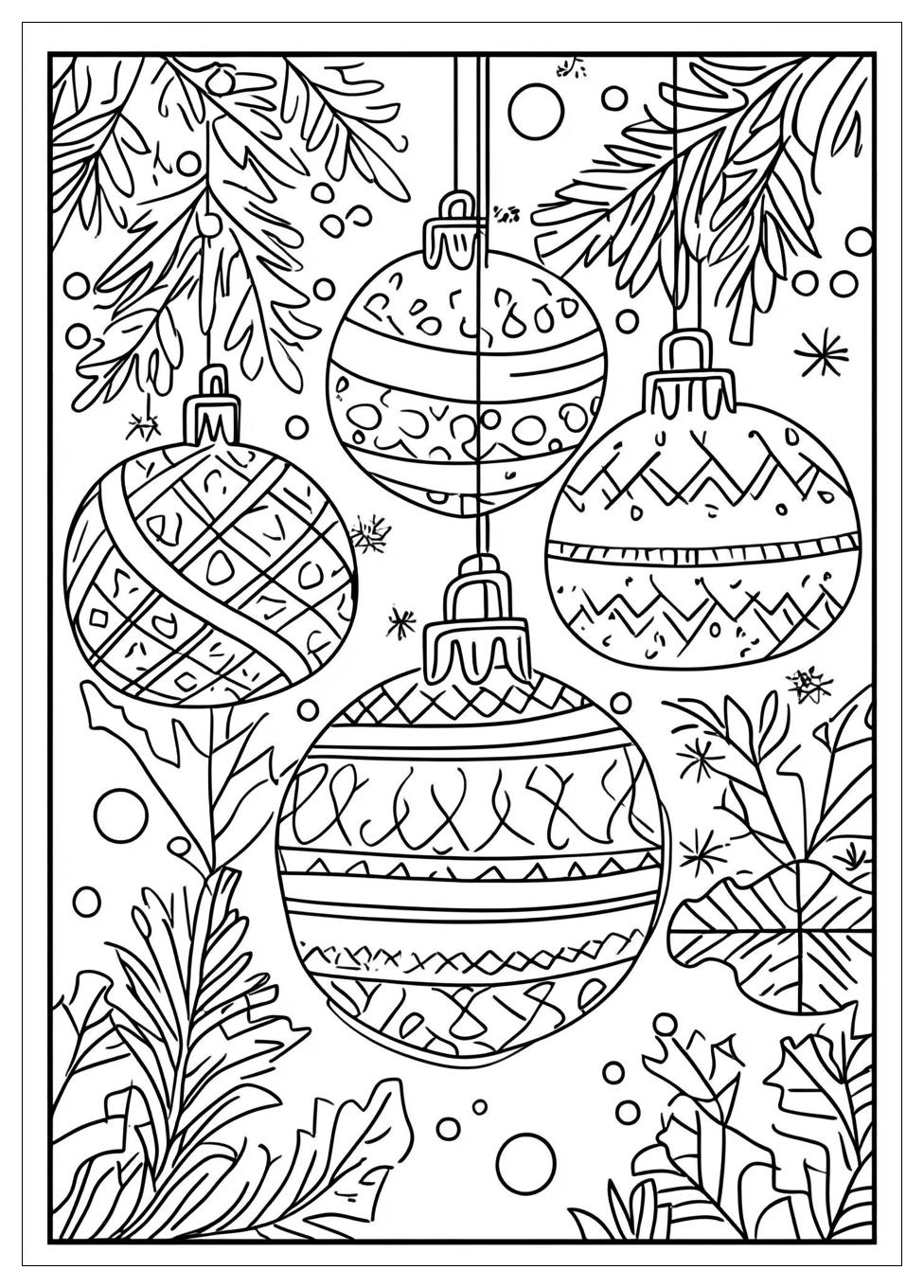 Weihnachtskugeln Ausmalbilder 10