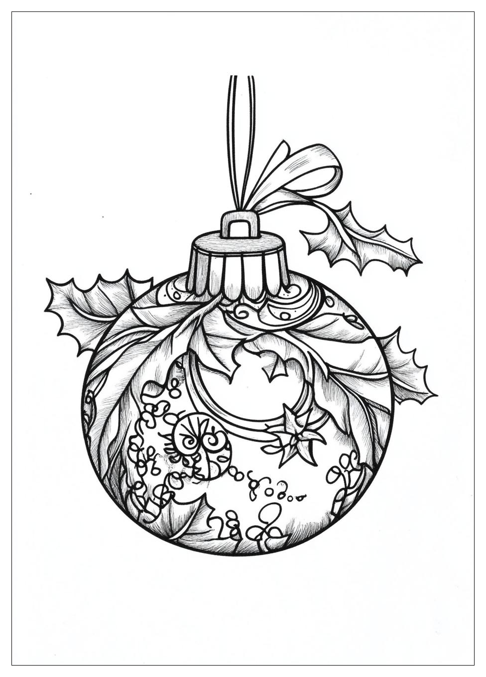 Weihnachtskugeln Ausmalbilder 13