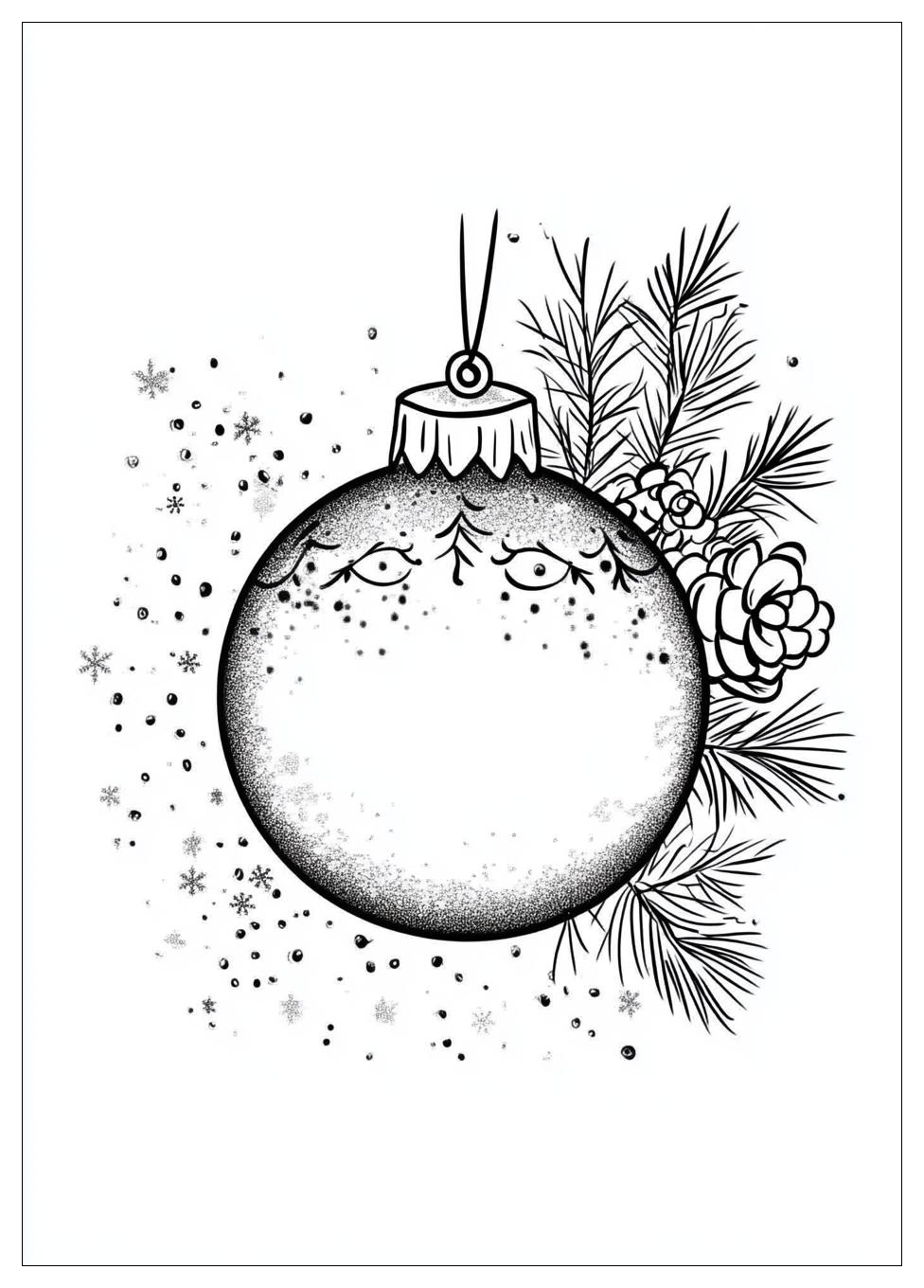 Weihnachtskugeln Ausmalbilder 14