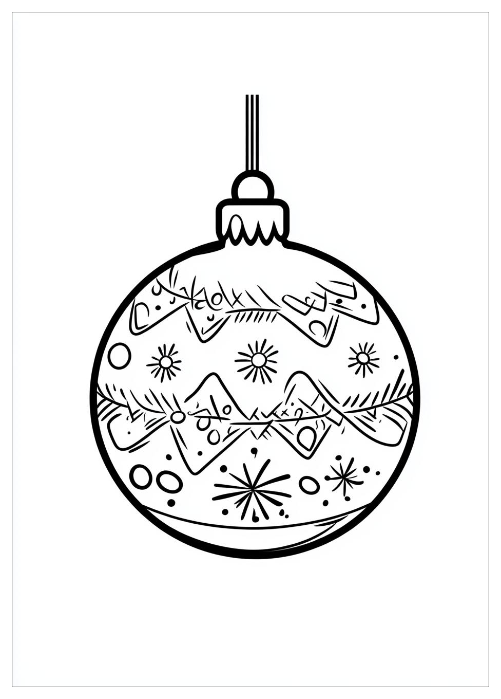 Weihnachtskugeln Ausmalbilder 16