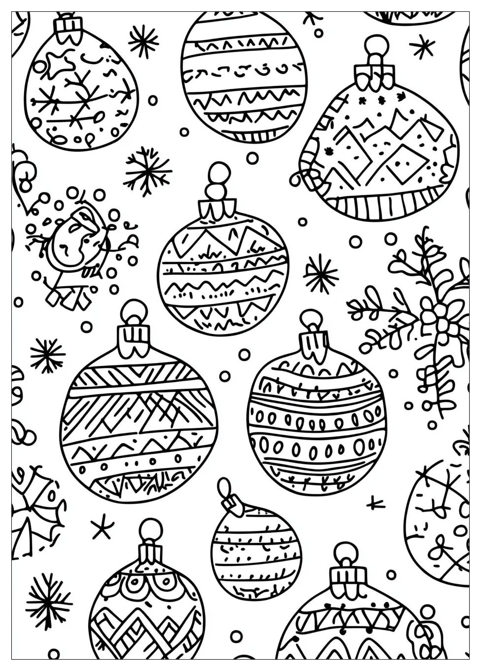 Weihnachtskugeln Ausmalbilder 18
