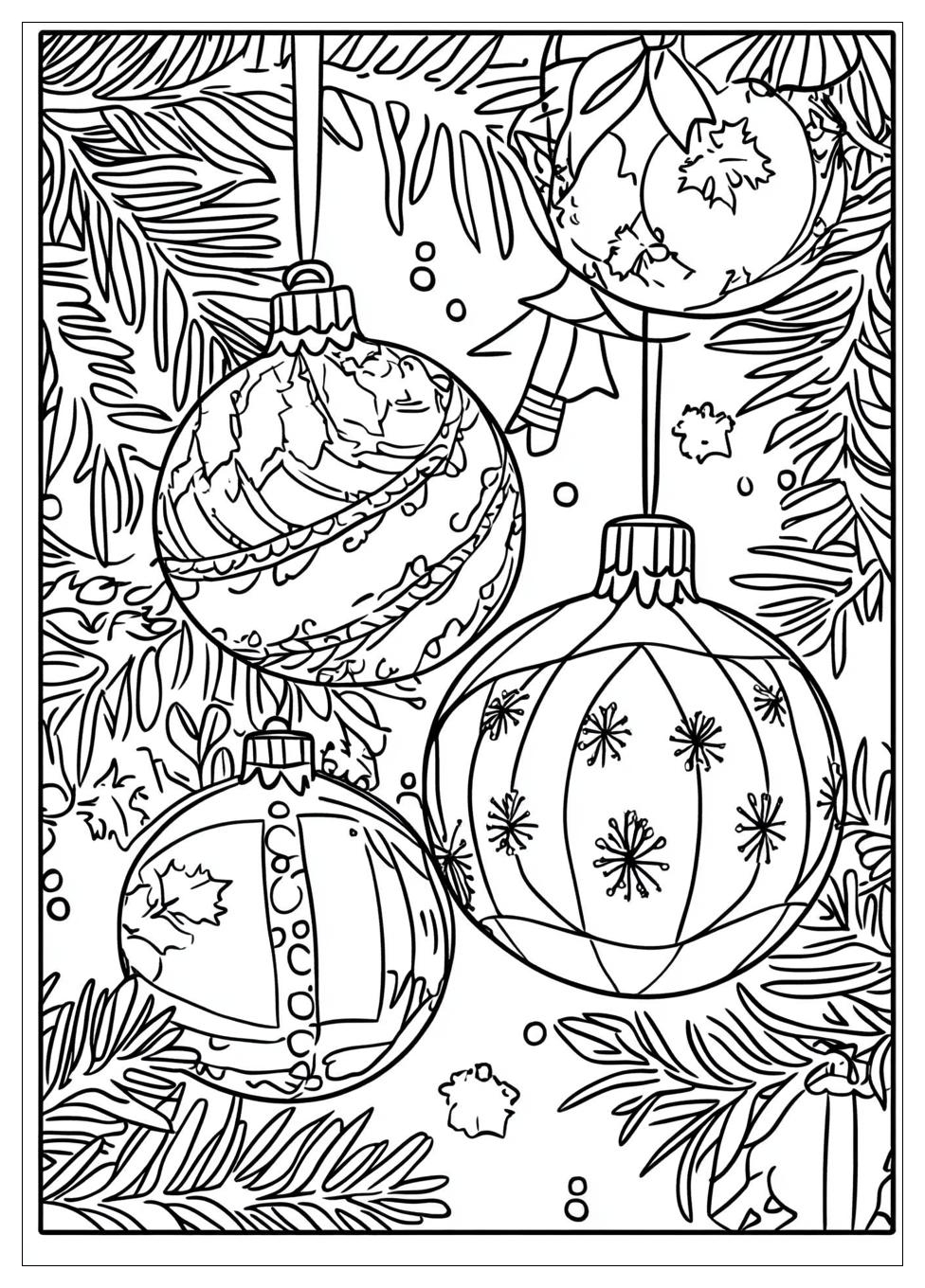 Weihnachtskugeln Ausmalbilder 19