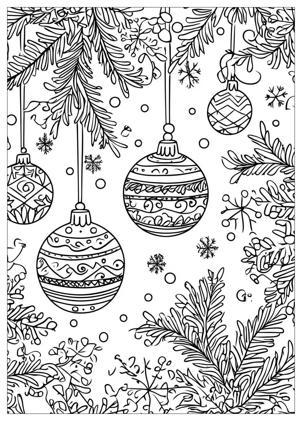 Weihnachtskugeln Ausmalbilder 23
