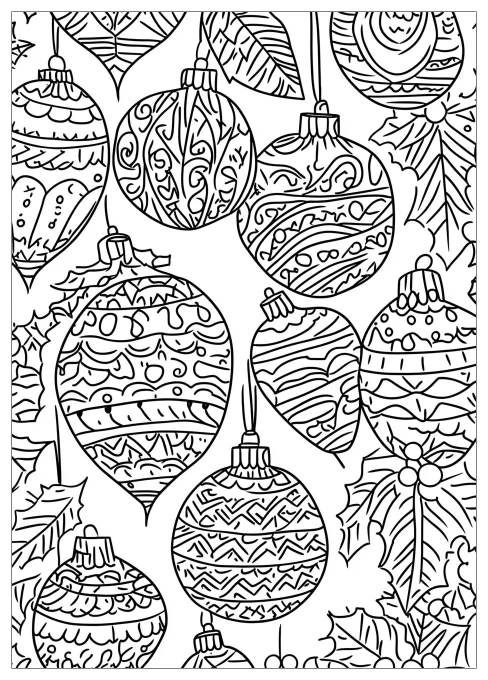 Weihnachtskugeln Ausmalbilder 24
