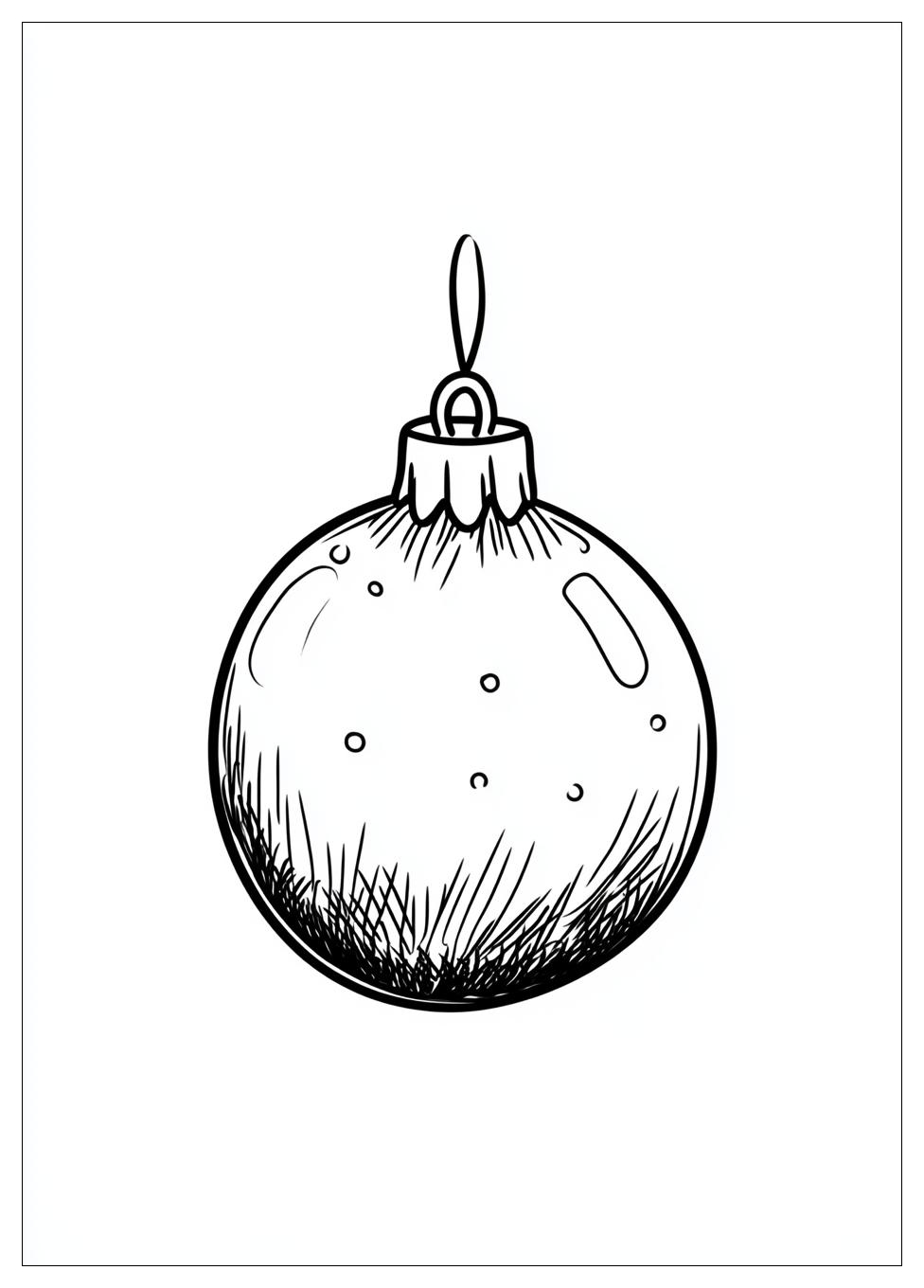 Weihnachtskugeln Ausmalbilder 4
