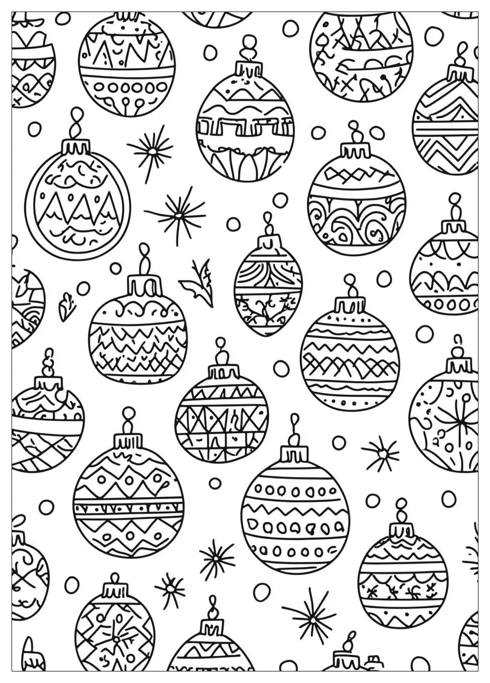 Weihnachtskugeln Ausmalbilder 6
