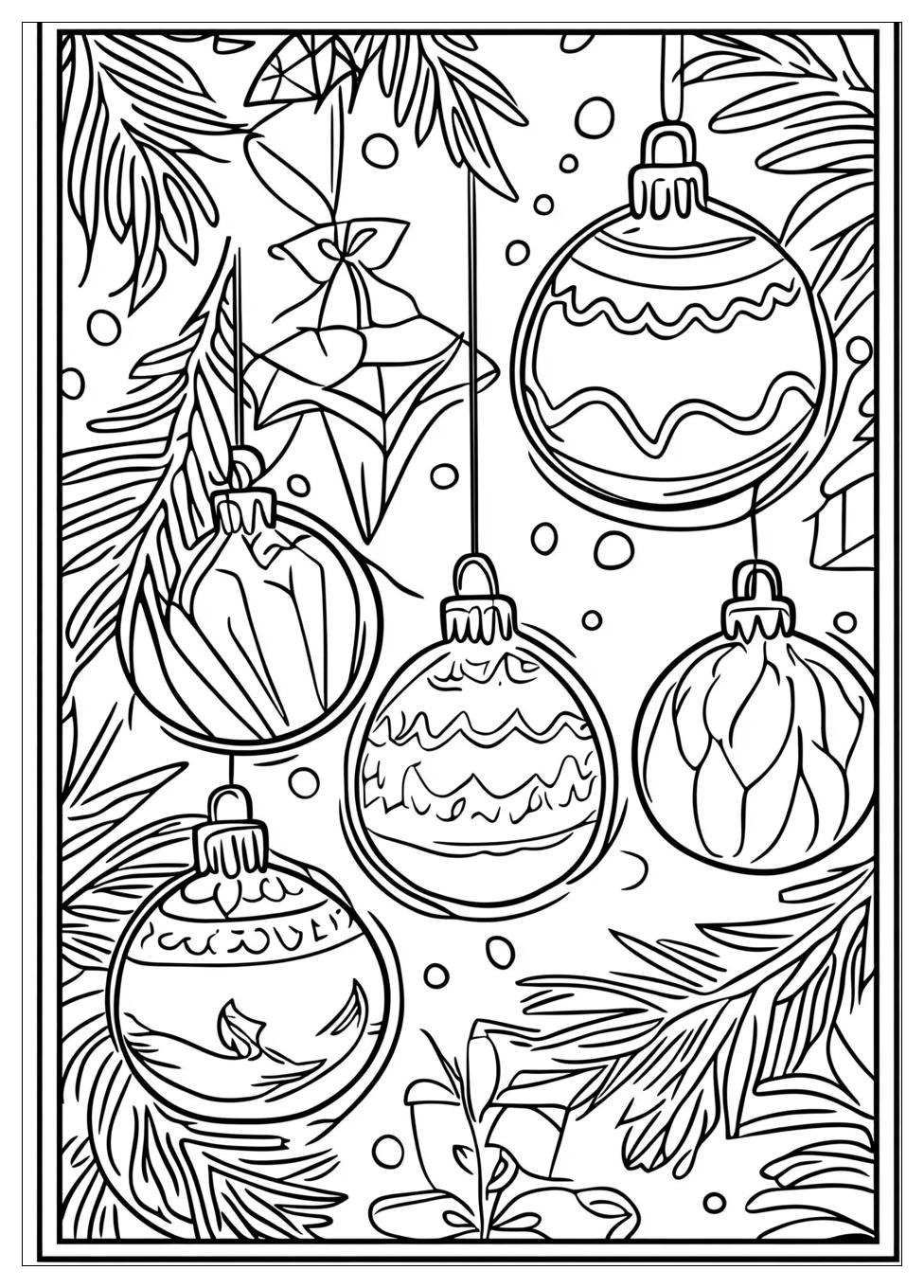 Weihnachtskugeln Ausmalbilder 9