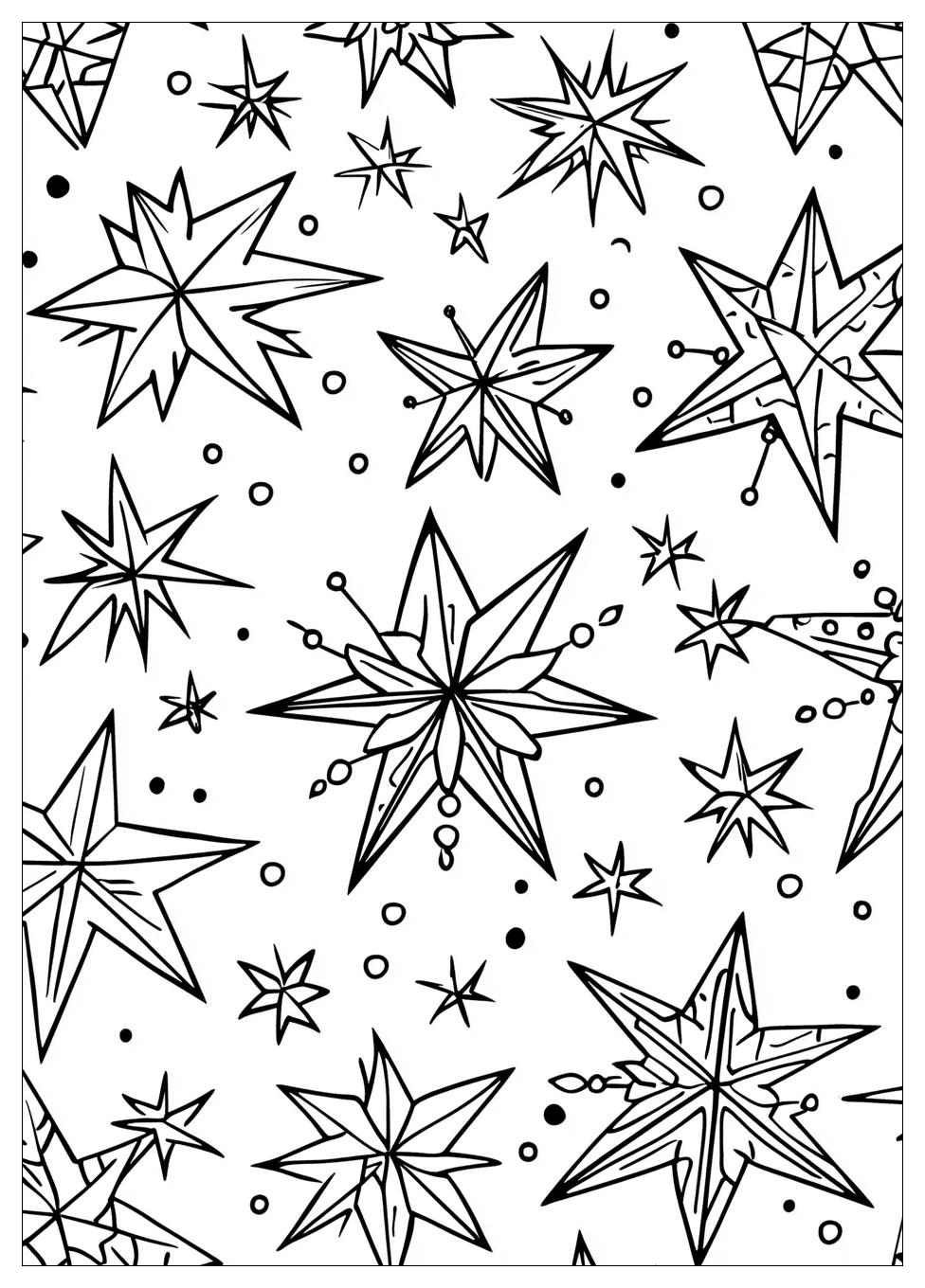 Weihnachtssterne Ausmalbilder 1