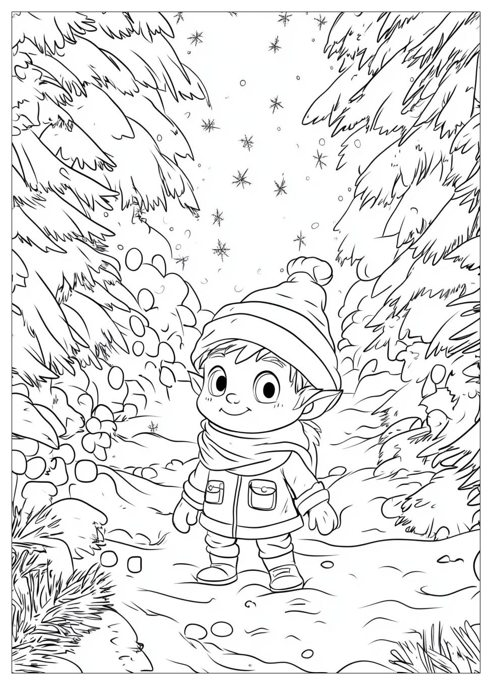 Weihnachtswichtel Ausmalbilder 13