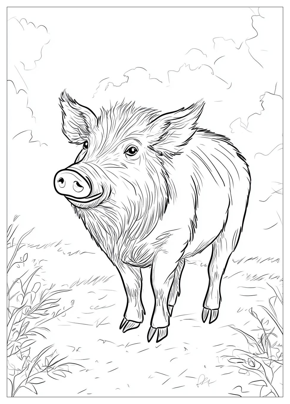 Wildschwein Ausmalbilder 1