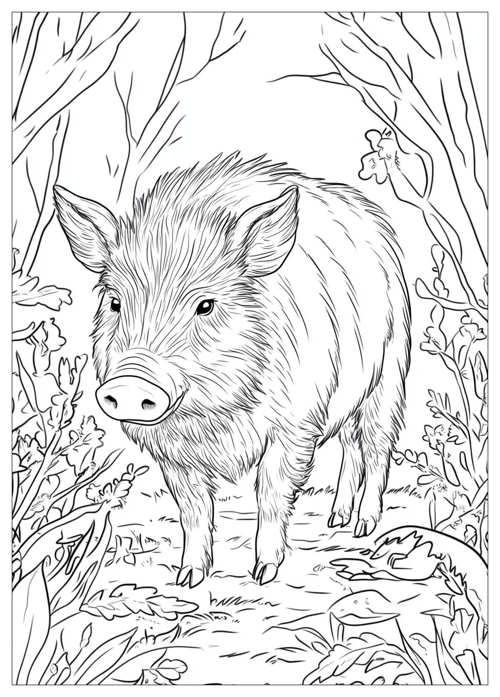 Wildschwein Ausmalbilder 2