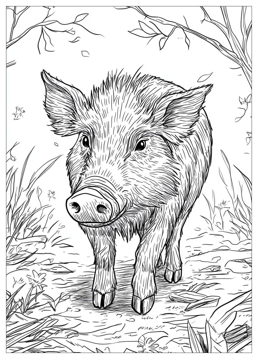 Wildschwein Ausmalbilder 23