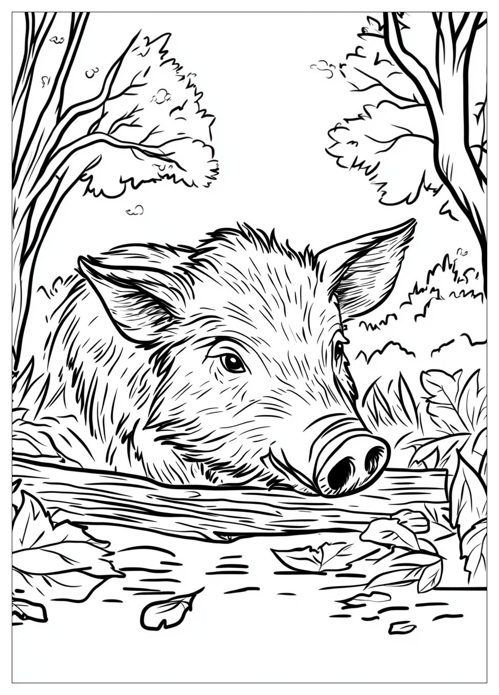Wildschwein Ausmalbilder 3