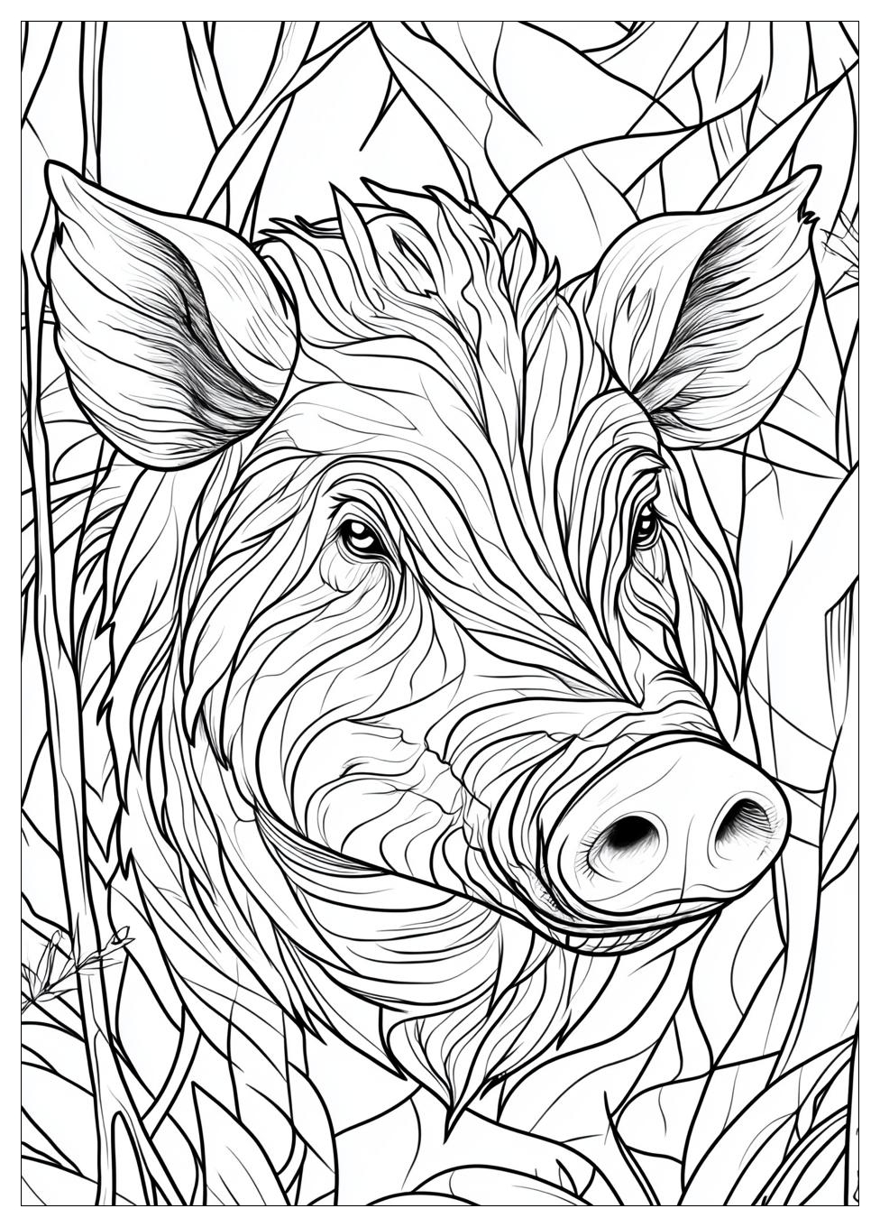 Wildschwein Ausmalbilder 7