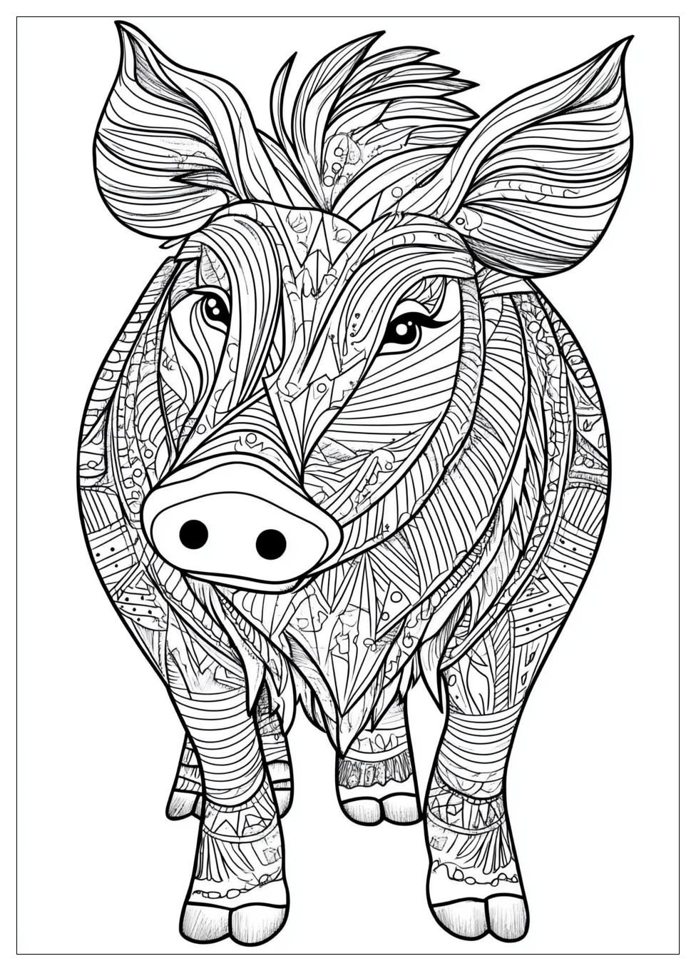 Wildschwein Ausmalbilder 8