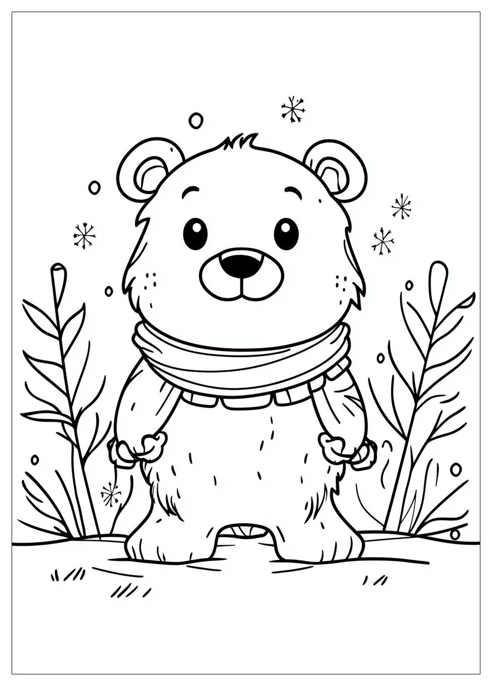 Winter Tiere Ausmalbilder 13