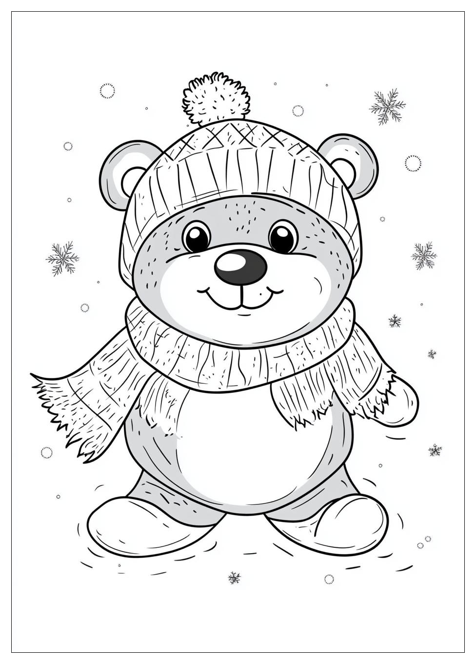 Winter Tiere Ausmalbilder 16
