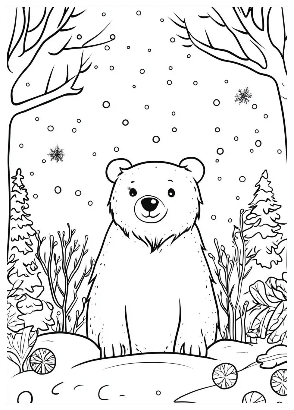 Winter Tiere Ausmalbilder 17