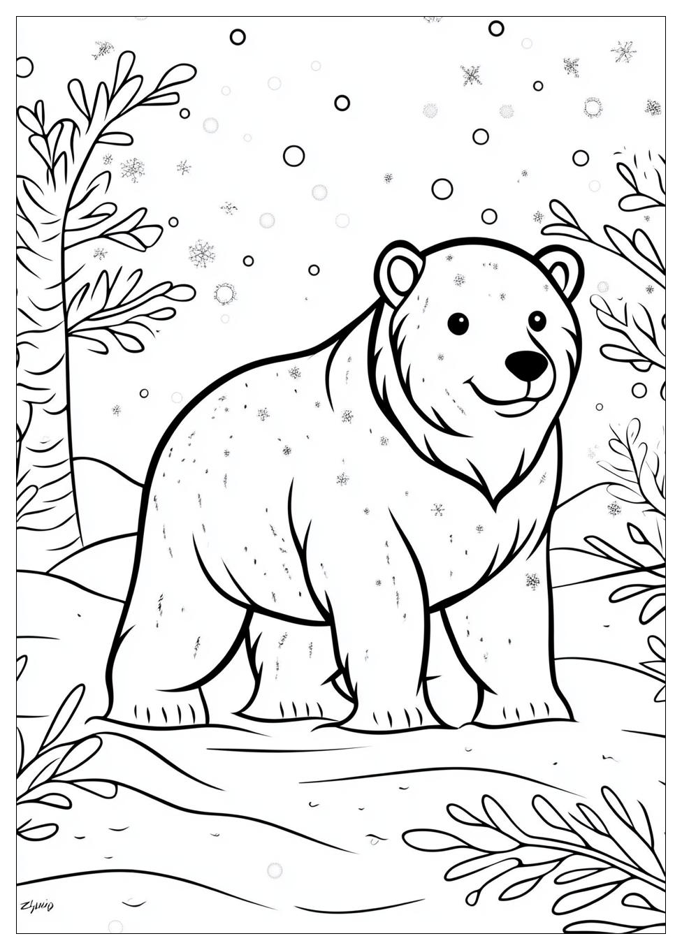 Winter Tiere Ausmalbilder 18