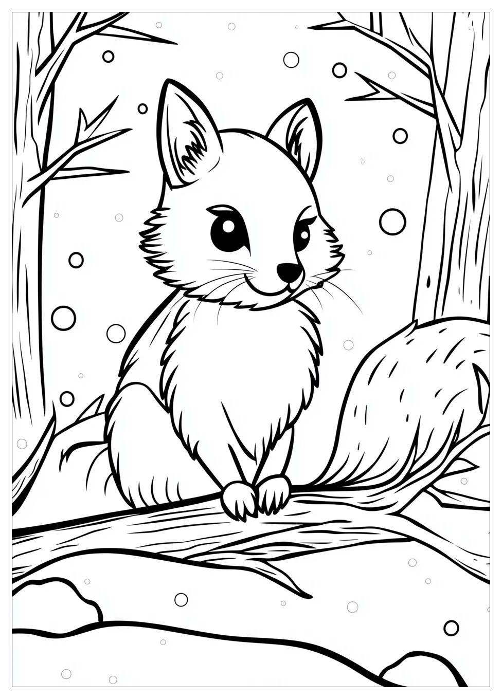 Winter Tiere Ausmalbilder 19