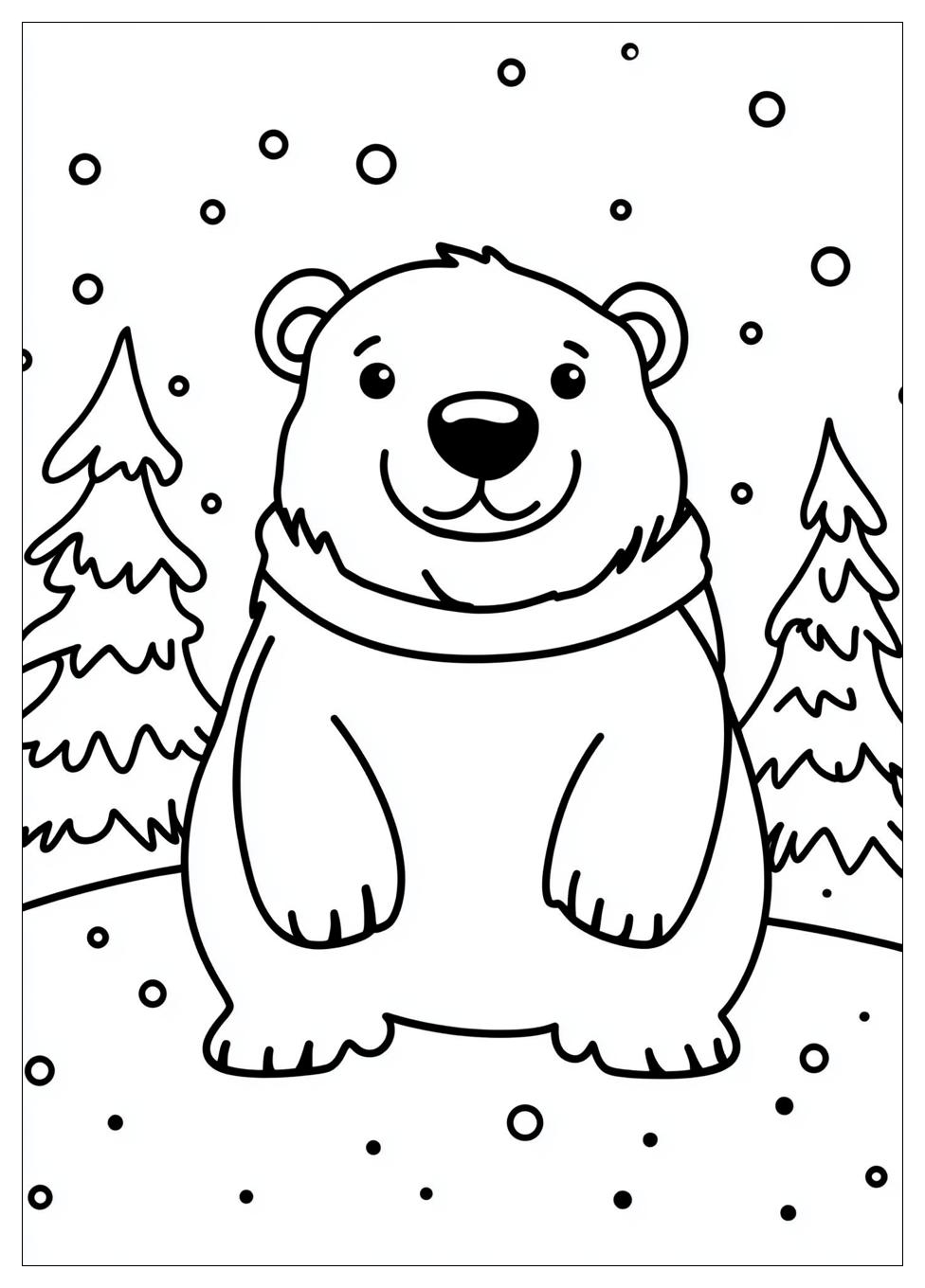 Winter Tiere Ausmalbilder 2