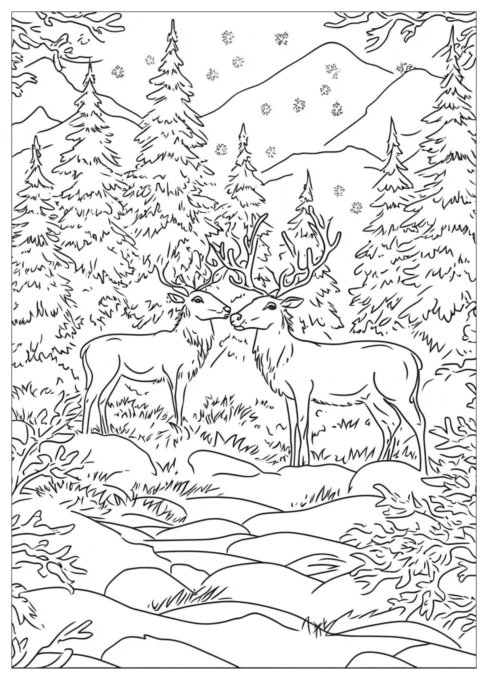 Winter Tiere Ausmalbilder 23